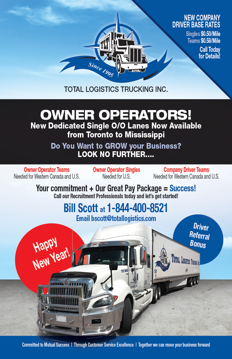 Total Logistics Trucking Inc. Over The RoadOver The Road